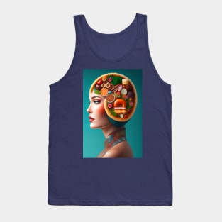 Head anatomy of women with Sweet Treats Tank Top